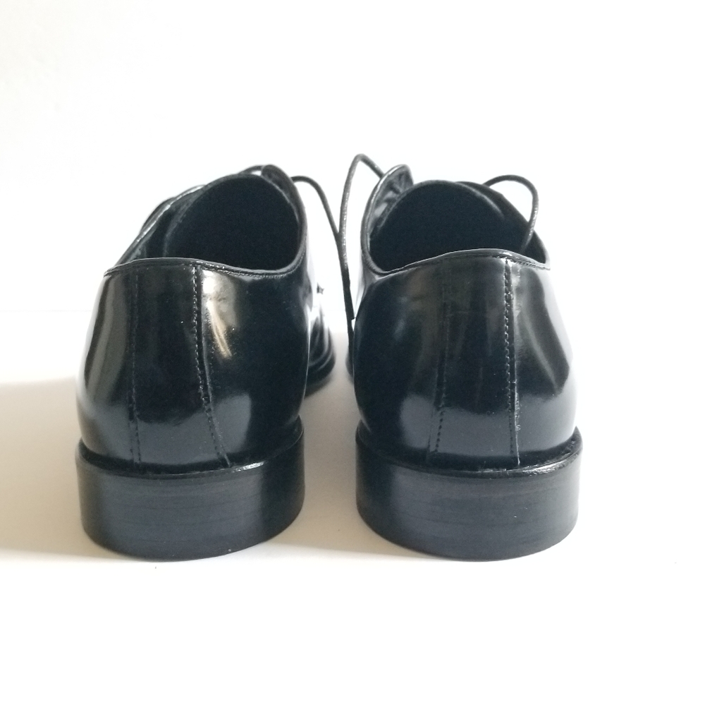 Domenico Tagliente Mens Patent Leather Laced Shoes Size 41 Black - Picture 6 of 11